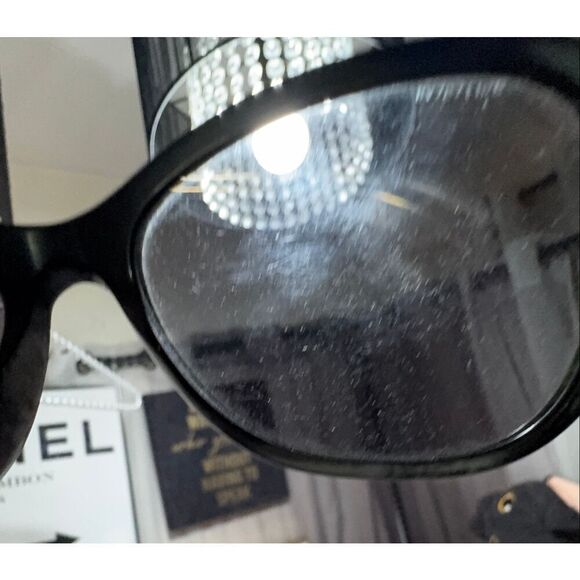VERSACE vintage Medusa head oversized sunglasses mod-4232 black gold y2k main image 11